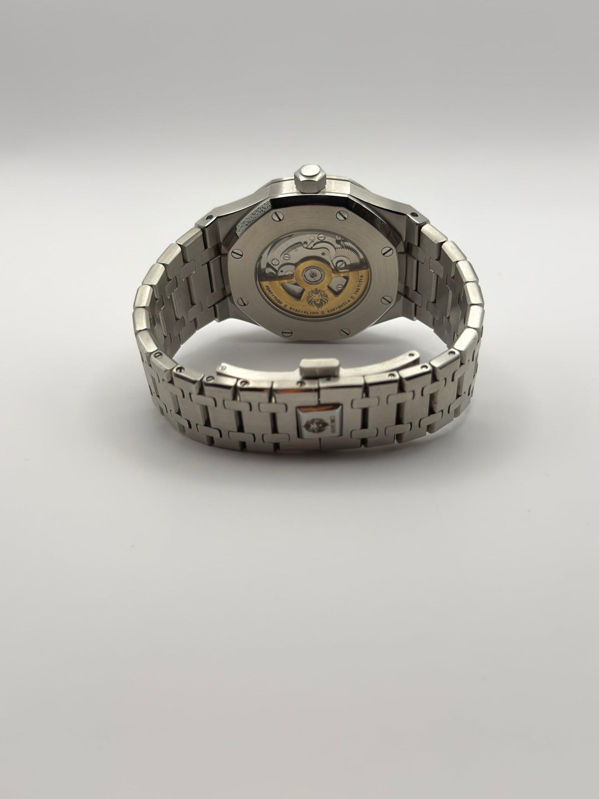 STOIC The Boreas: Rear view of the case and bracelet